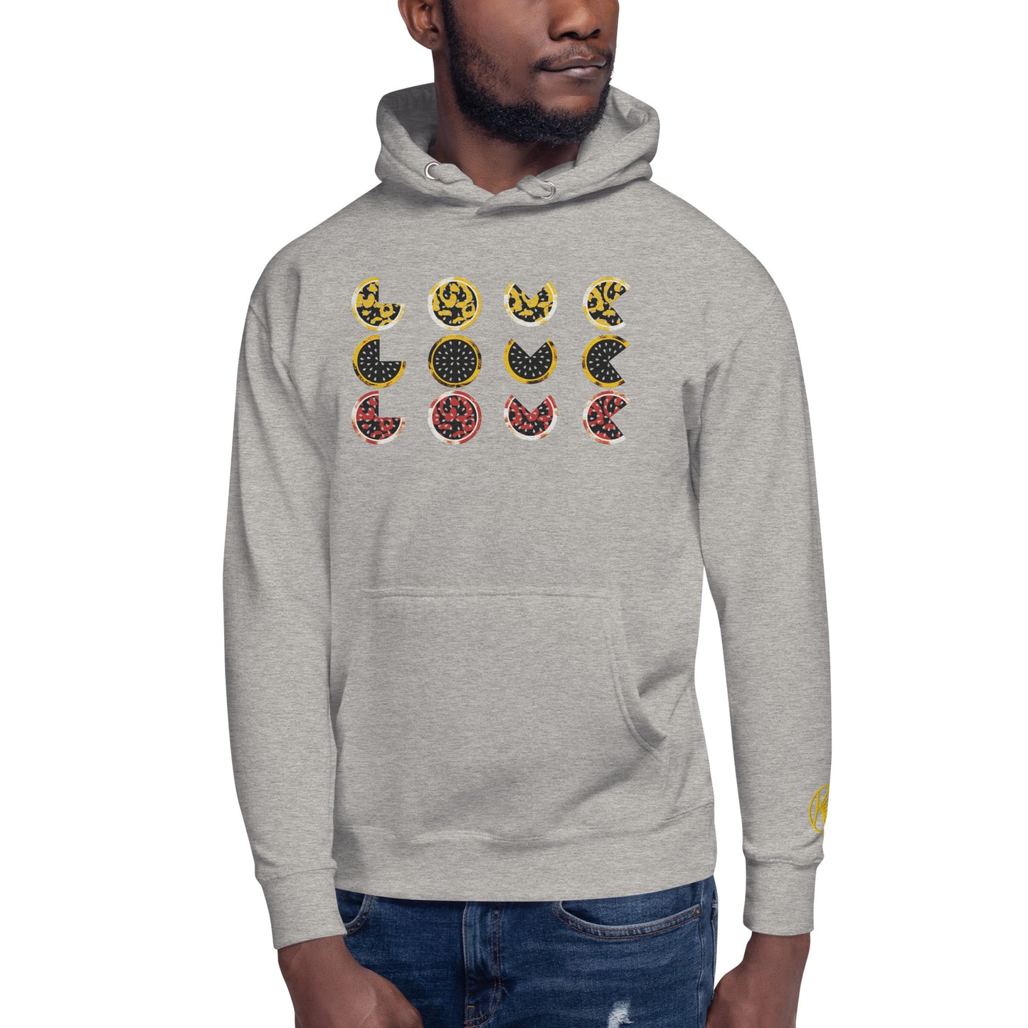 Hoodie - Embroidered Tripple Love