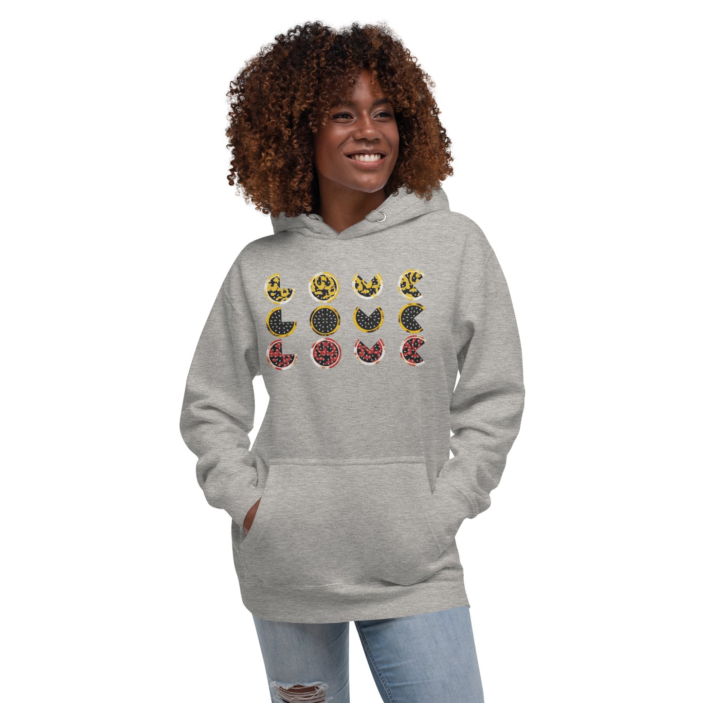 Hoodie - Embroidered Tripple Love