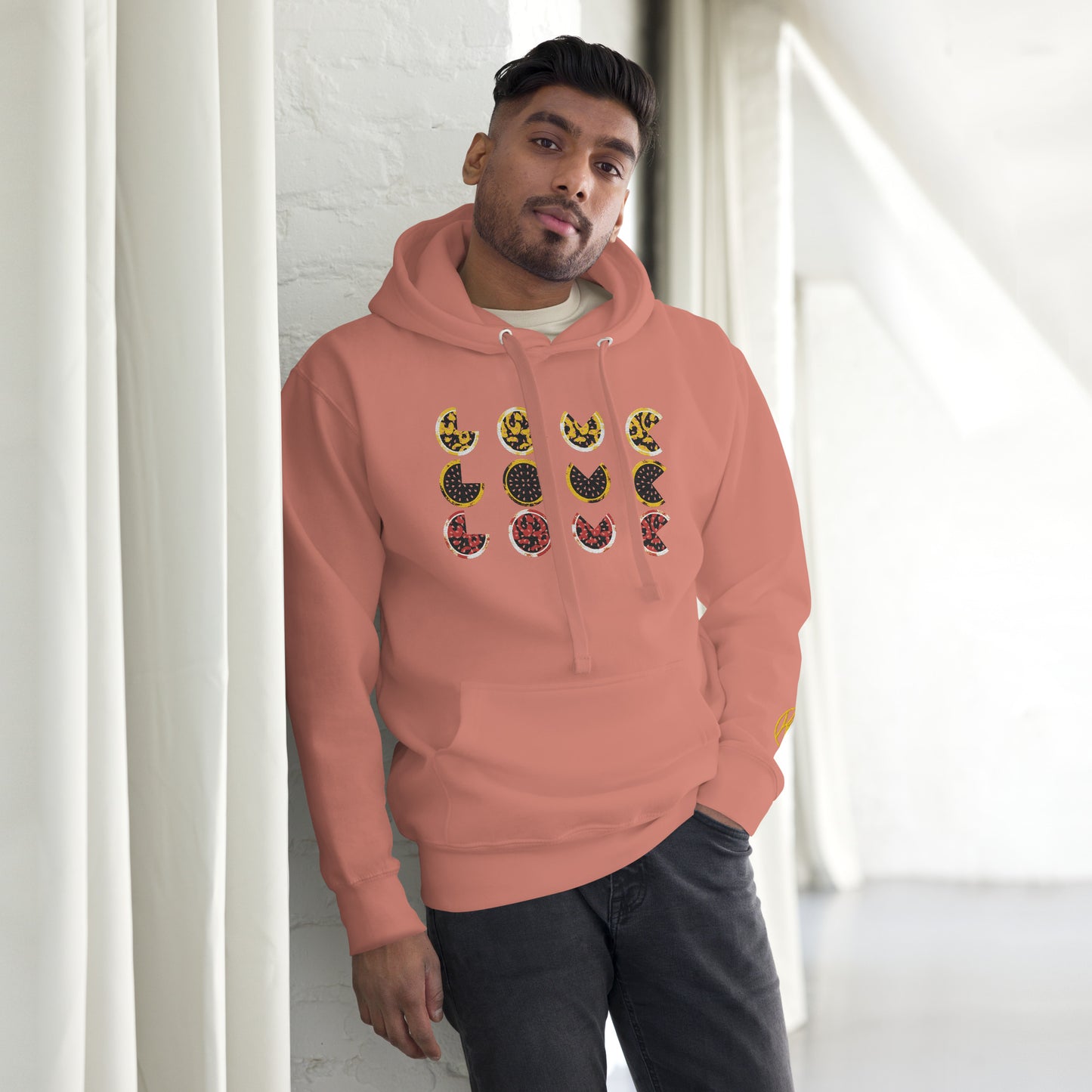 Hoodie - Embroidered Tripple Love