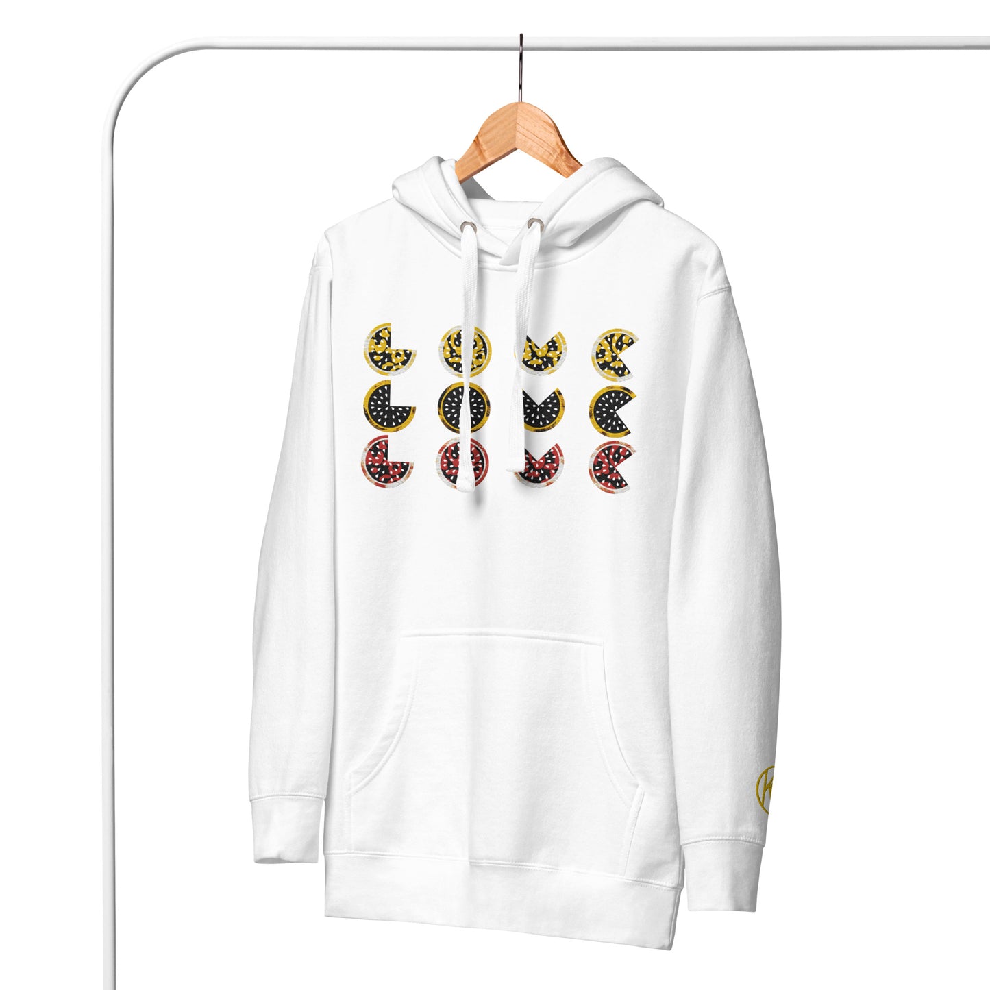 Hoodie - Embroidered Tripple Love