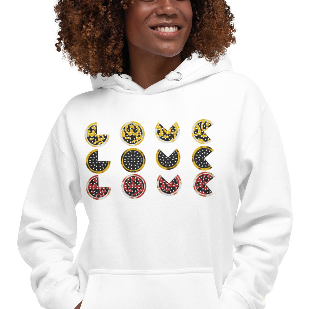 Hoodie - Embroidered Tripple Love