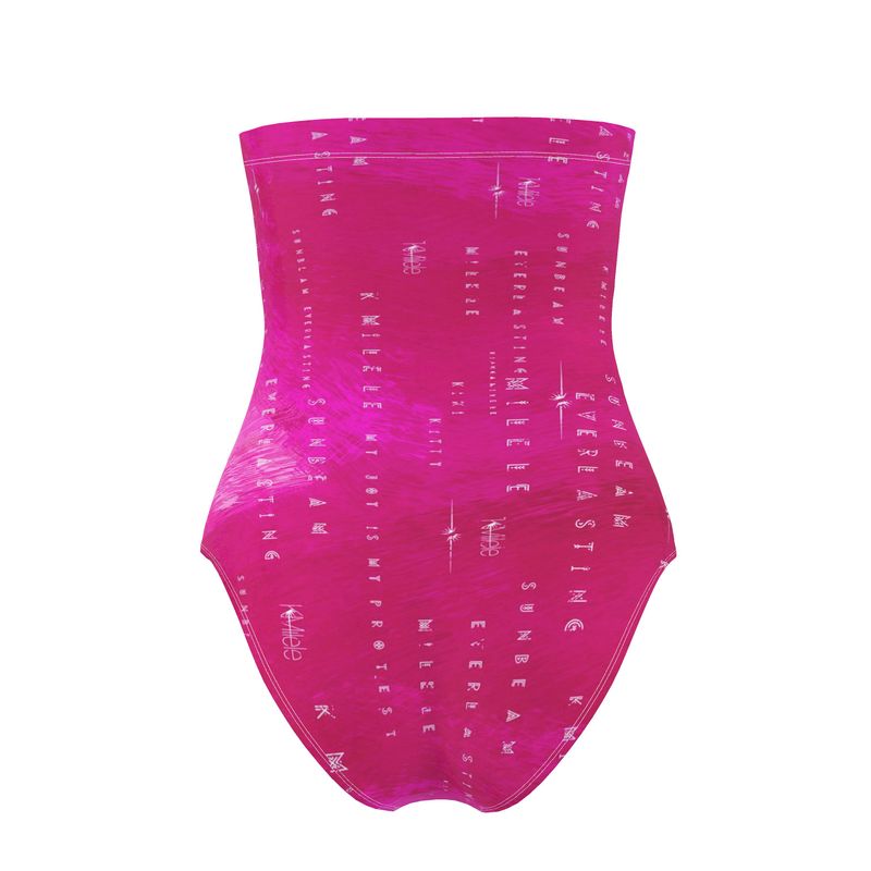 Swimsuit Strapless - Radiant Pink