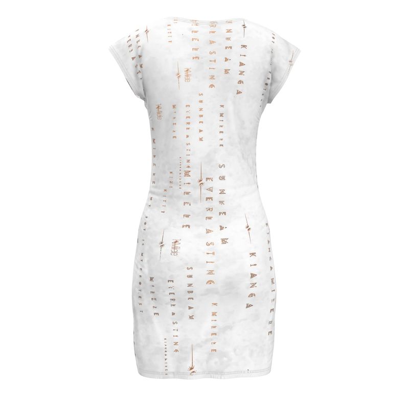 Fitted T-Shirt Dress - Marble Sands Love XL (14-16) / Lifestyle Recycled Poly Jersey 4.72 oz Fitted T-Shirt Dress - Marble Sands Love XL (14-16) / Lifestyle Recycled Poly Jersey 4.72 oz
