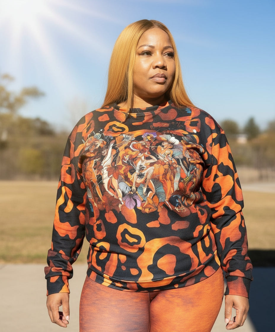 Unisex Sweatshirt - Black Joy / Kitty 4 Life