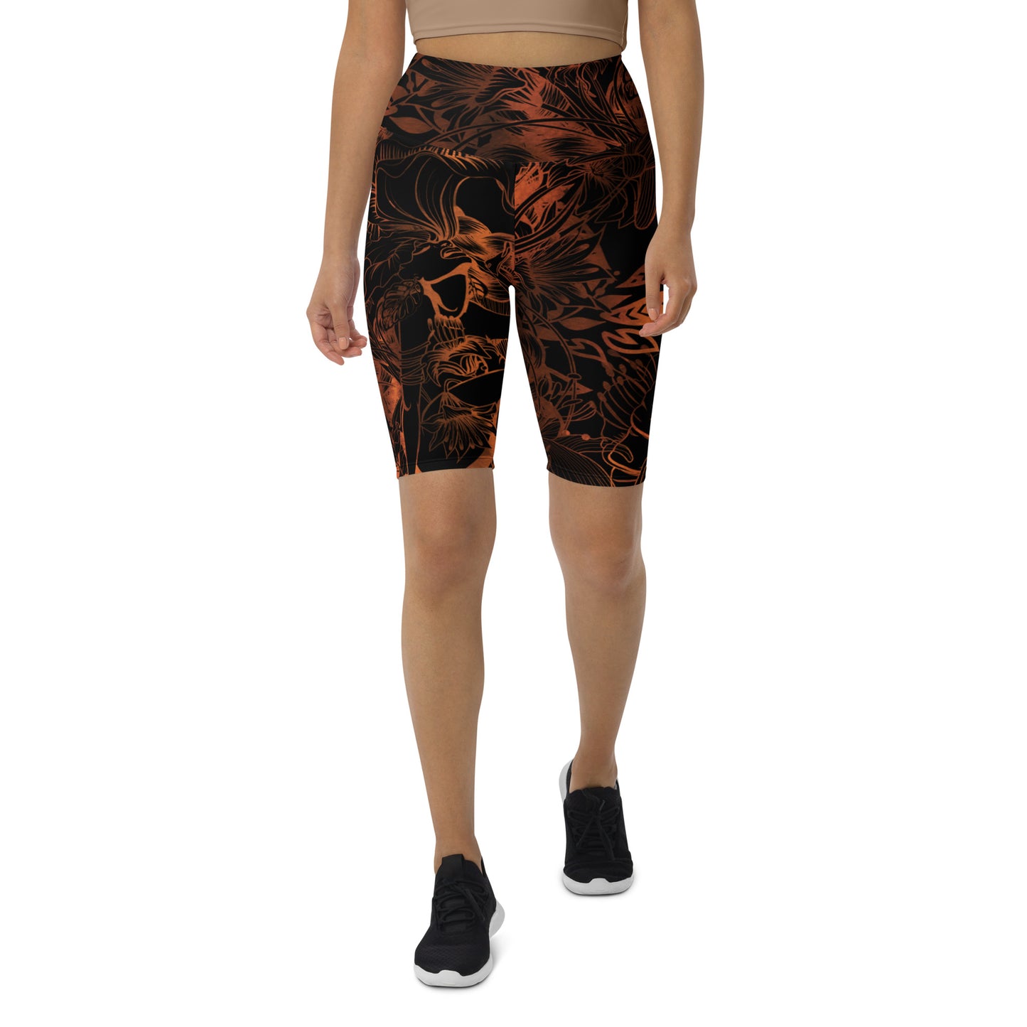 " Queen of Joy" -Black- Biker Shorts