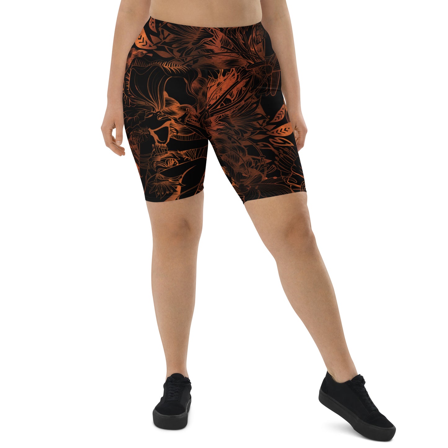 " Queen of Joy" -Black- Biker Shorts