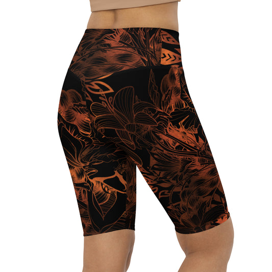 " Queen of Joy" -Black- Biker Shorts