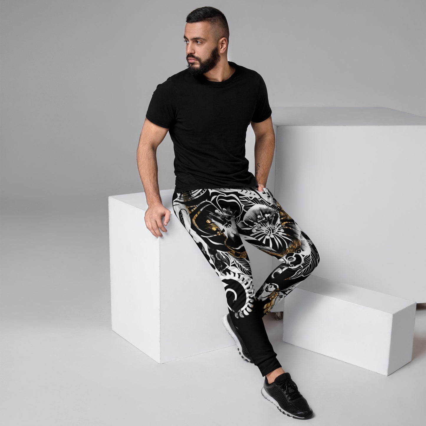 "Powerful - Black" x ZZKG Relaxed Fit Unisex Joggers