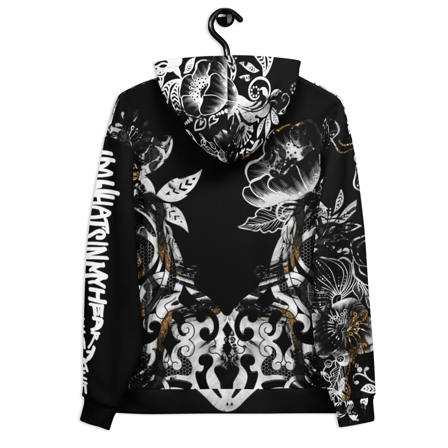 “Powerful - Black” x ZZKG Hoodie-Black