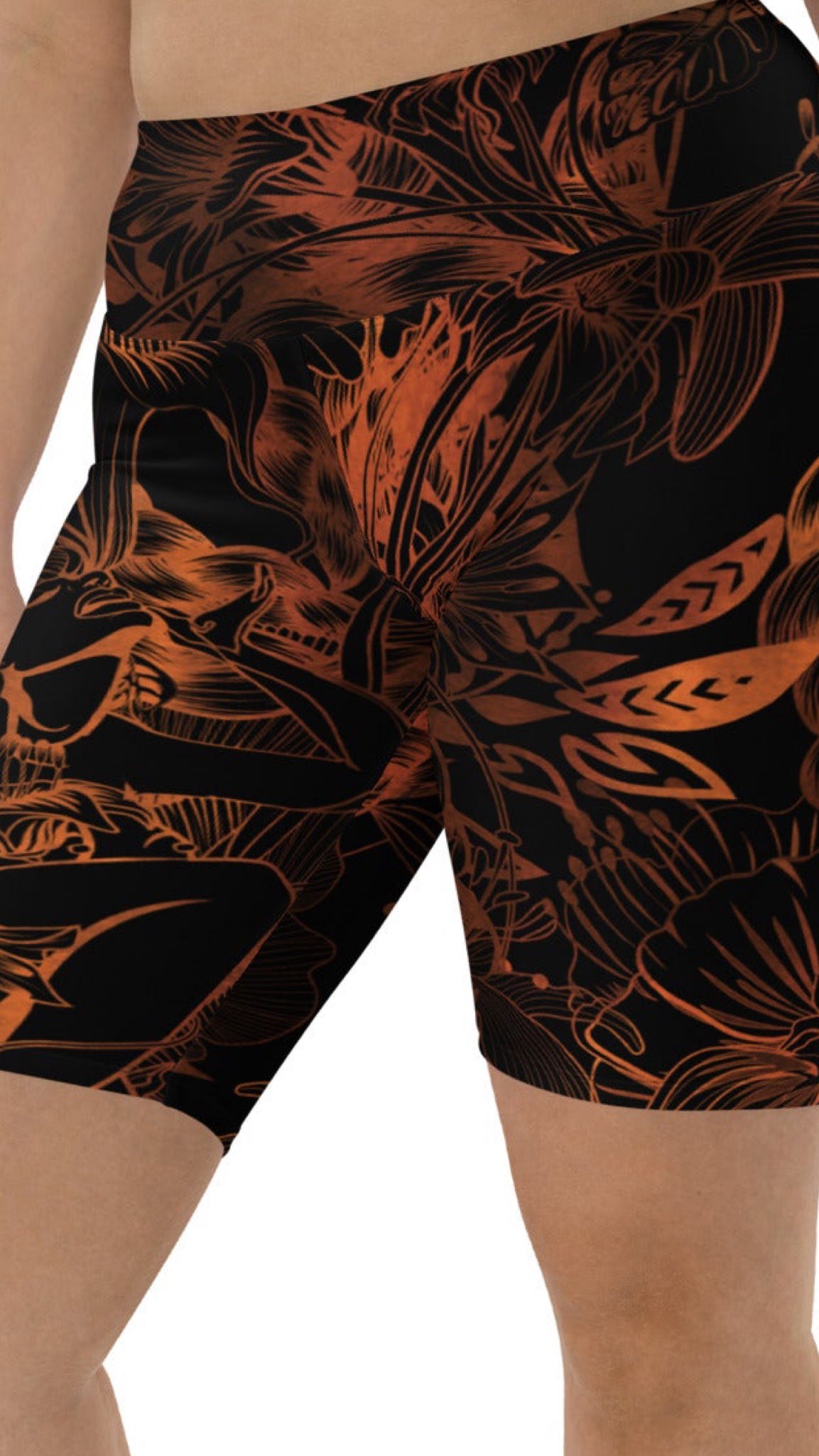 " Queen of Joy" -Black- Biker Shorts