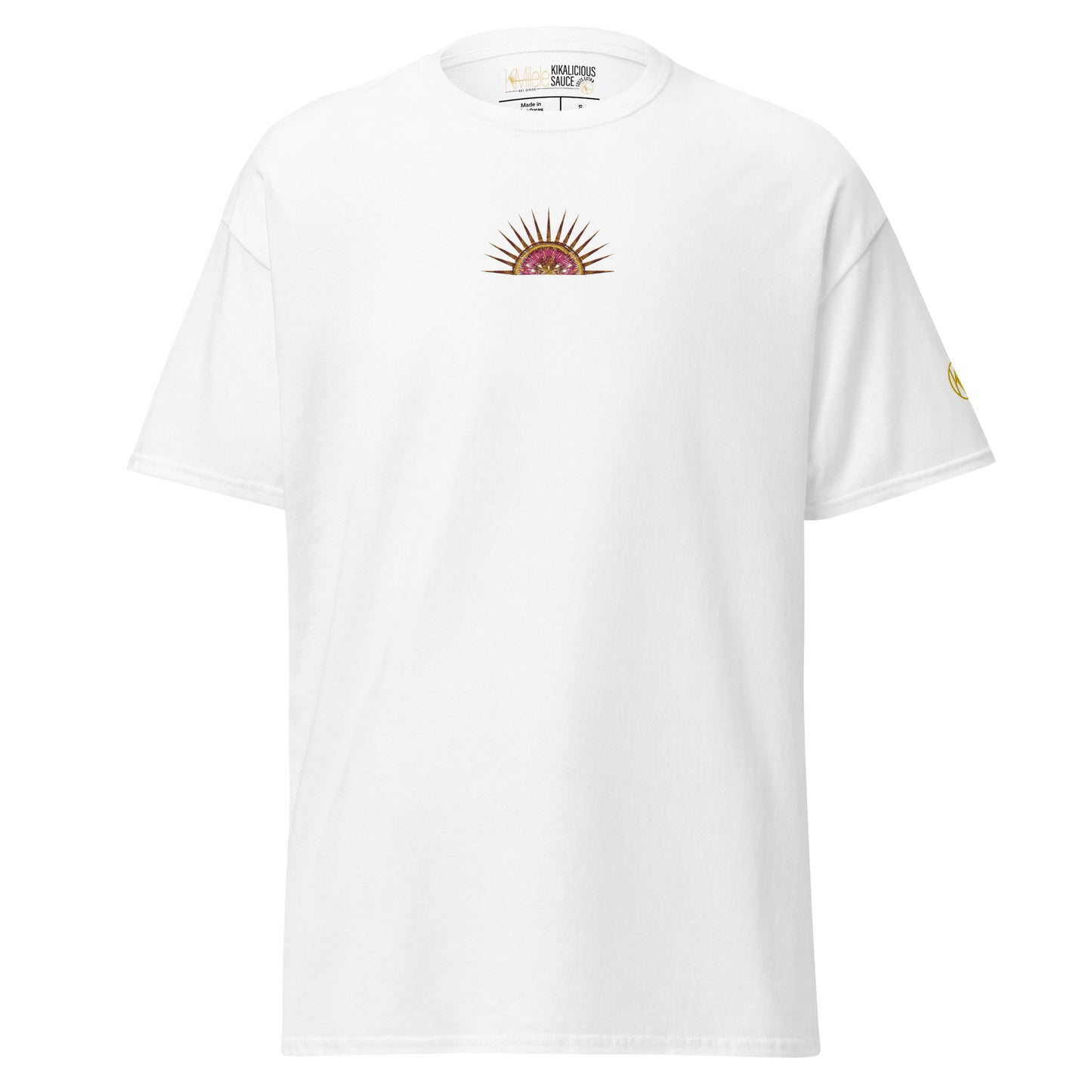 T-Shirt - Embroidered Sun Melon